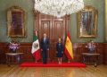 Claudia Sheinbaum recibe al rey Felipe VI en Palacio Nacional para reunión bilateral