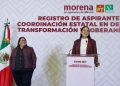 Alicia Salgado: Morena inicia el registro de aspirantes a gobernadores