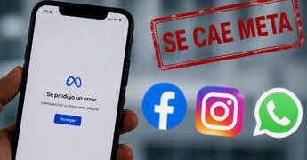 Usuarios afectados por caída de Meta y sus aplicaciones
