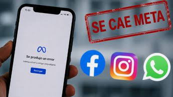 Usuarios afectados por caída de Meta y sus aplicaciones