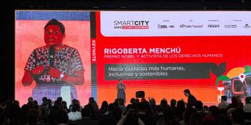 Rigoberta Menchú llama a construir ciudades más humanas y sostenibles en Smart City Expo Latam Congress