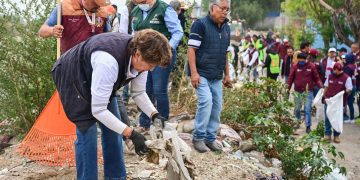 Más de 743 toneladas de residuos fueron retiradas en jornada “Limpiemos Nuestro Edomex”