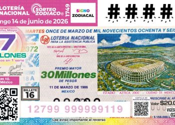 Lotería Nacional lanza los cachitos 15 y 16 del álbum mundialista; homenajean al Estadio Olímpico México 68 y al Azteca