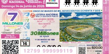 Lotería Nacional lanza los cachitos 15 y 16 del álbum mundialista; homenajean al Estadio Olímpico México 68 y al Azteca