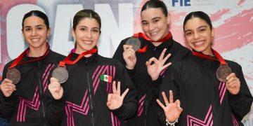 Equipo de sable femenil gana bronce panamericano y clasifica a Lima 2027