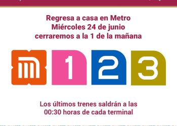 Líneas 1, 2 y 3 del Metro extienden horario por partido México vs Chequia