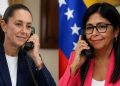 Claudia Sheinbaum habla con Delcy Rodríguez y reafirma apoyo de México tras terremotos en Venezuela