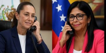 Claudia Sheinbaum habla con Delcy Rodríguez y reafirma apoyo de México tras terremotos en Venezuela
