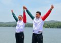 - La primera medalla dorada del día llegó en la final de doble par de remos cortos mixto, una prueba que debutó en el programa de los Juegos Centroamericanos y del Caribe. Los olímpicos Kenia Lechuga