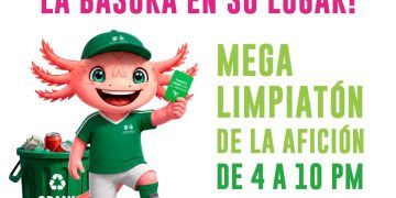 SEDEMA convoca al Mega Limpiatón de la Afición por el México vs Inglaterra.