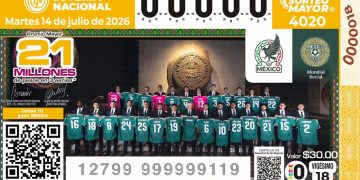 Lotería Nacional lanza billete conmemorativo de la Selección Mexicana