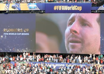 Leo Messi no pudo contener las lágrimas este domingo tras la final del Mundial perdida con Argentina contra España en el MetLife Stadium