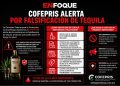 COFEPRIS alerta por falsificación de tequila; pide verificar el producto antes de comprarlo.