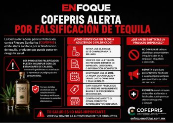 COFEPRIS alerta por falsificación de tequila; pide verificar el producto antes de comprarlo.