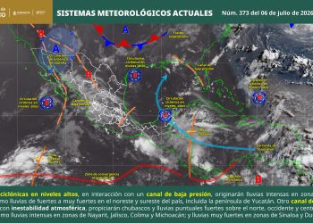SMN alerta por lluvias intensas y calor de hasta 45 grados