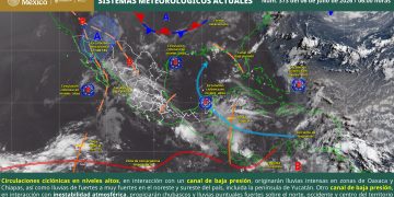 SMN alerta por lluvias intensas y calor de hasta 45 grados
