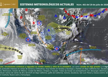 SMN prevé lluvias fuertes, granizo y calor extremo en el país