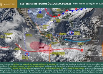 Lluvias intensas y calor extremo prevé el SMN para este viernes