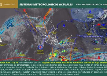 SMN prevé lluvias fuertes, continua ola de calor en el norte del país