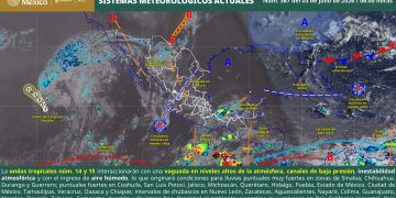 SMN prevé lluvias fuertes, continua ola de calor en el norte del país
