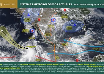 SMN prevé lluvias intensas en gran parte del país