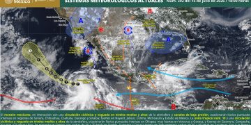 SMN prevé lluvias intensas en gran parte del país