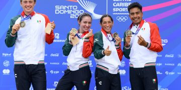 La selección mexicana de triatlón puso el broche de oro a su participación en los Juegos Centroamericanos y del Caribe Santo Domingo 2026