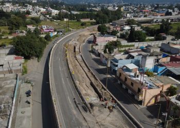 Distribuidor Vial Santa Ana-Chiautempan alcanza 70% de avance; reducirá hasta 20 minutos los traslados en Tlaxcala