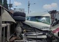 Choque entre transporte público y camioneta deja 11 lesionados en la autopista México-Pachuca
