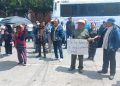 Ejidatarios de Chimalhuacán protestan en Texcoco por presunta venta ilegal de terrenos