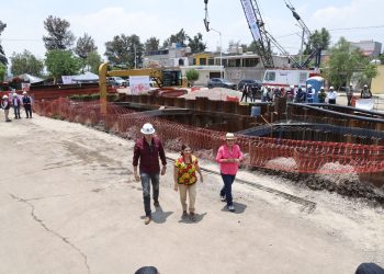 Clara Brugada supervisa obras hidráulicas para prevenir inundaciones en Tláhuac