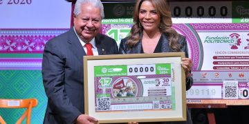 Fundación Politécnico A. C. celebra 30 años con billete de Lotería Nacional