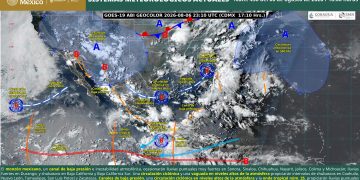 SMN prevé lluvias fuertes por monzón y ondas tropicales