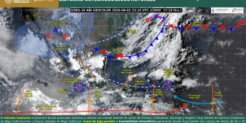 Lluvias fuertes dominarán el centro, sur y sureste del país