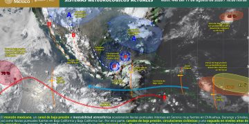 SMN prevé lluvias intensas y calor de hasta 40 °C